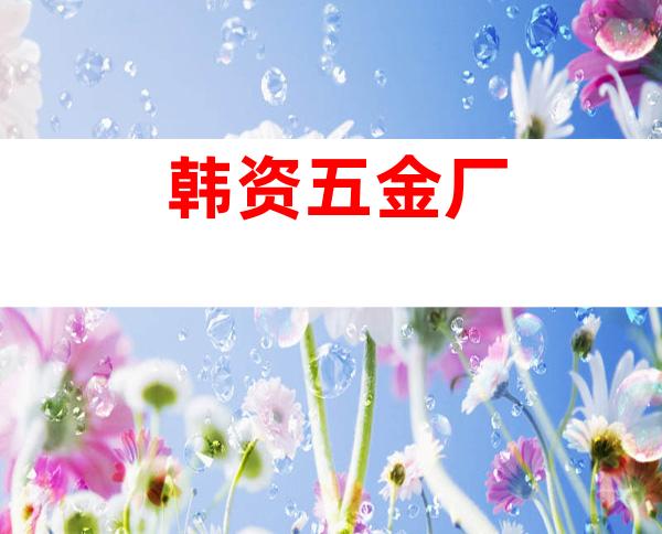 韩资五金厂